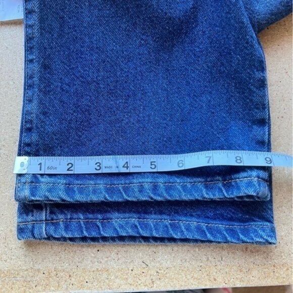 Texas Jeans Low-Rise Straight Leg 100% Cotton Blue Denim Jeans Womens Size 12 - Picture 7 of 8